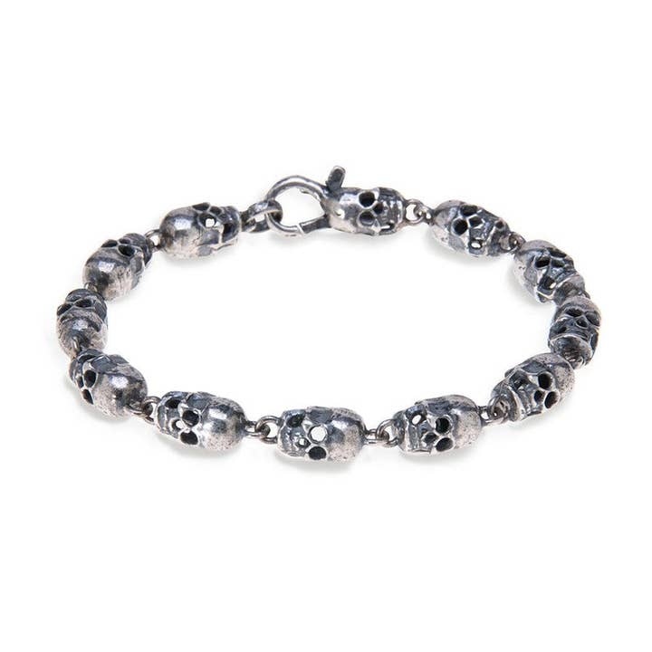 Bracelet Unisexe Crâne Roy pour la vente par PLATADEPALO