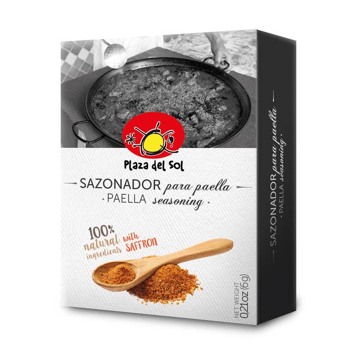 Paella-krydderi 6 g for engroshandel hos Plaza del sol