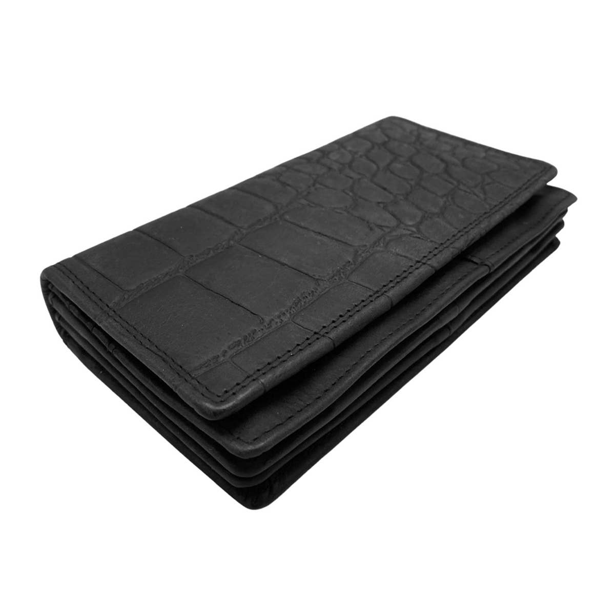 Arrigo - Wholesale Wallet - Women's - Ladies wallet Leather Harmonica - RFID - Croco Print3