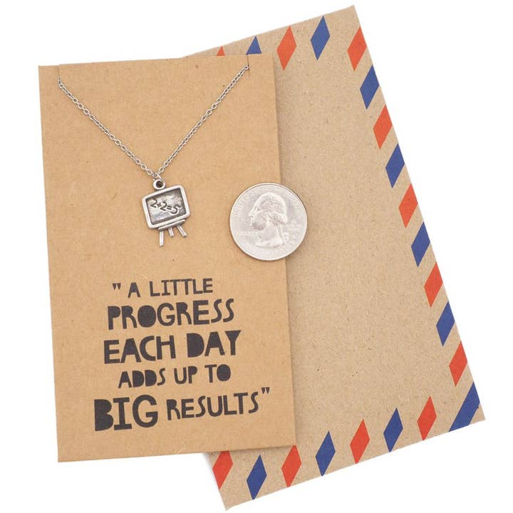 Quan Jewelry - Wholesale Teacher/Back-to-School Card - Maxine Teacher's Day Math Teacher Gifts, Inspirational Quote on Greeting Card
