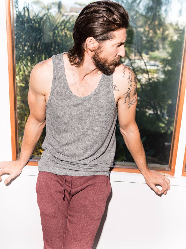 Heren Tanktop met Unieke Textuur voor wholesale door Mika Jaymes