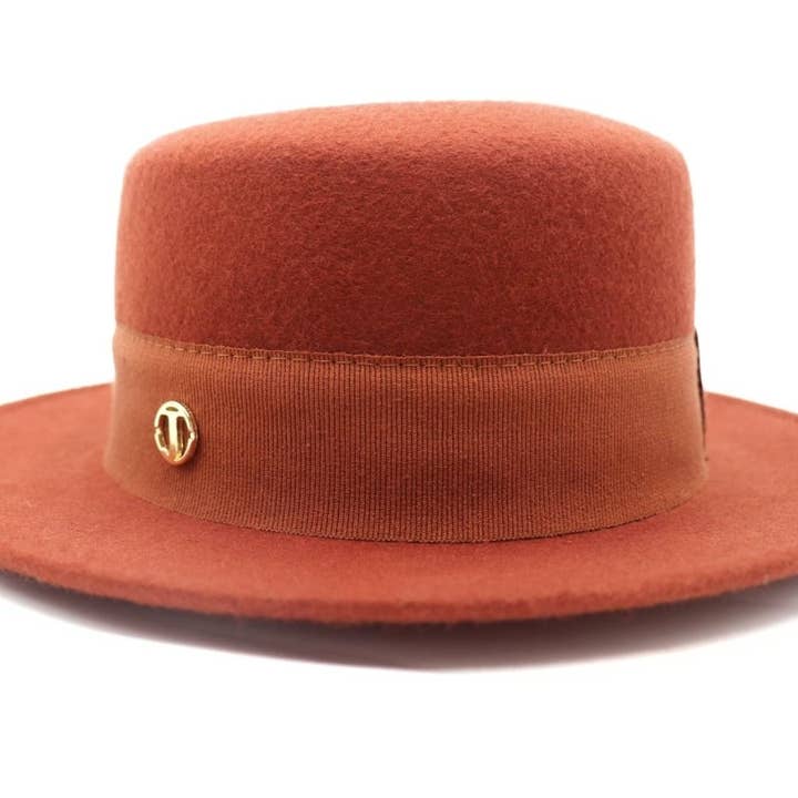 JOE & MEY Chapeaux Bonnet echarpe - Wholesale Fedora - Women's - Ben Canotier Small Edge 5 cm39