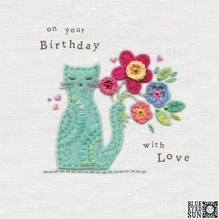 Birthday Cat - Touchy Feely for wholesale by Blue Eyed Sun