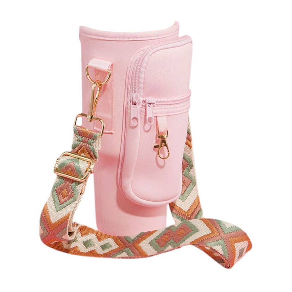 Sensibling Corp. - Wholesale Crossbodytas - Dames - Draagtas voor tumbler met azteekse patroon schouderriem15