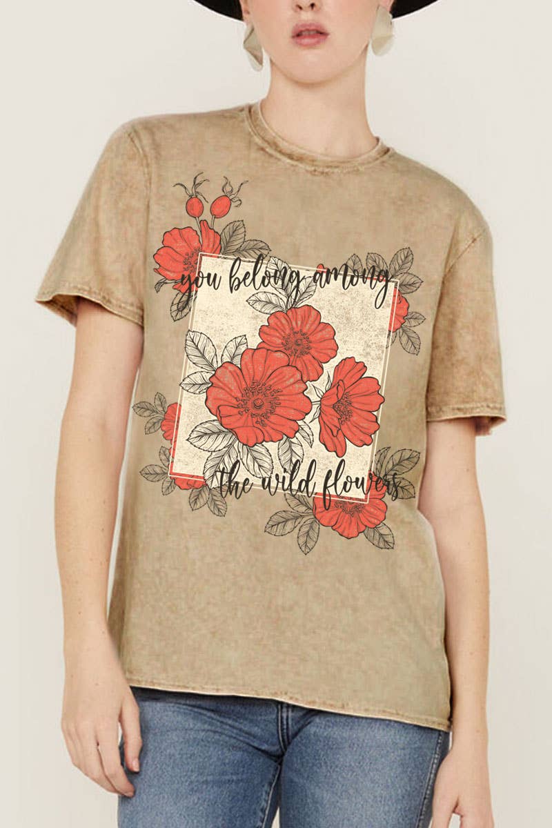 HRTandLUV – Großhandel T-Shirt mit Siebdruck – Damen – DU GEHÖRST ZU DEN WILDBLUMEN-MINERAL-GRAFIK-T-SHIRTS2