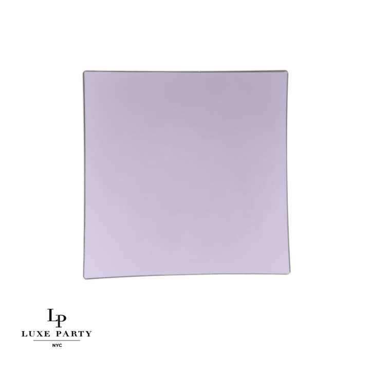 Luxe Party - Wholesale Disposable Plate - Lavender Square Plastic Plates | 10 Pack2