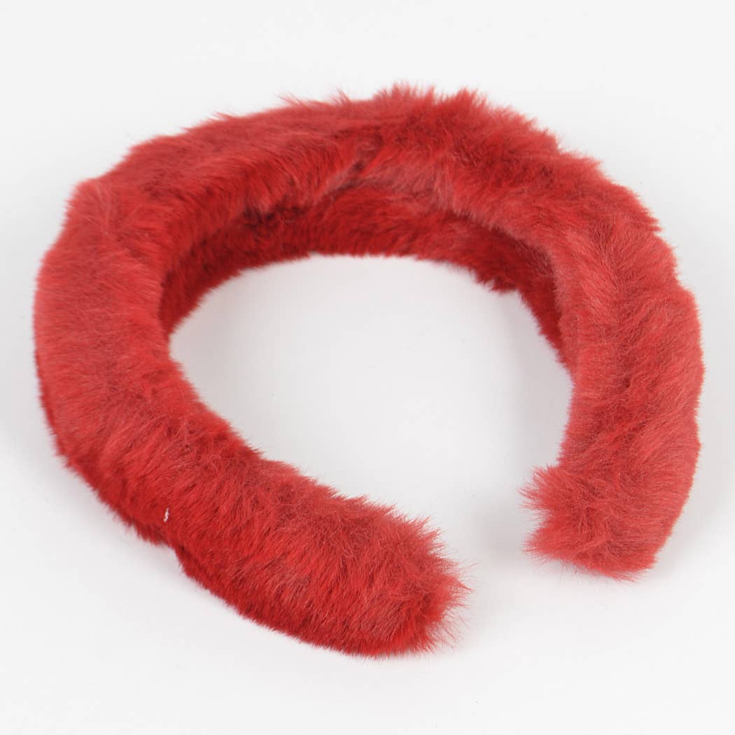 3AM BY H&D ACCESSORIES – wholesale Fashion headband – women's – Solid Faux Fur Headband3