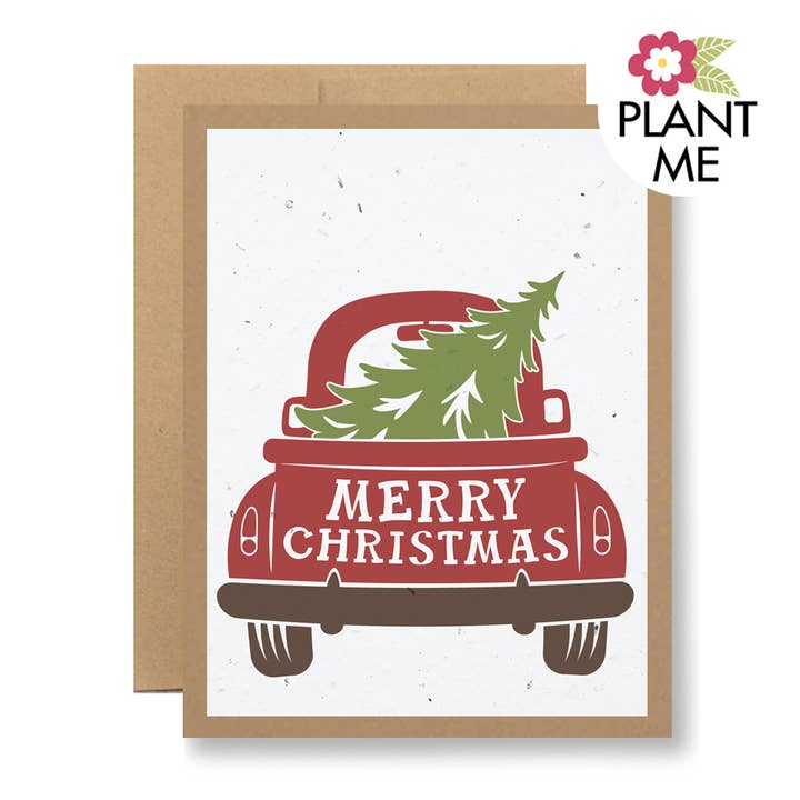 Seedy Cards - Wholesale Christmas Card - Plantable Seed Paper Greeting Card - {Christmas tailgate}