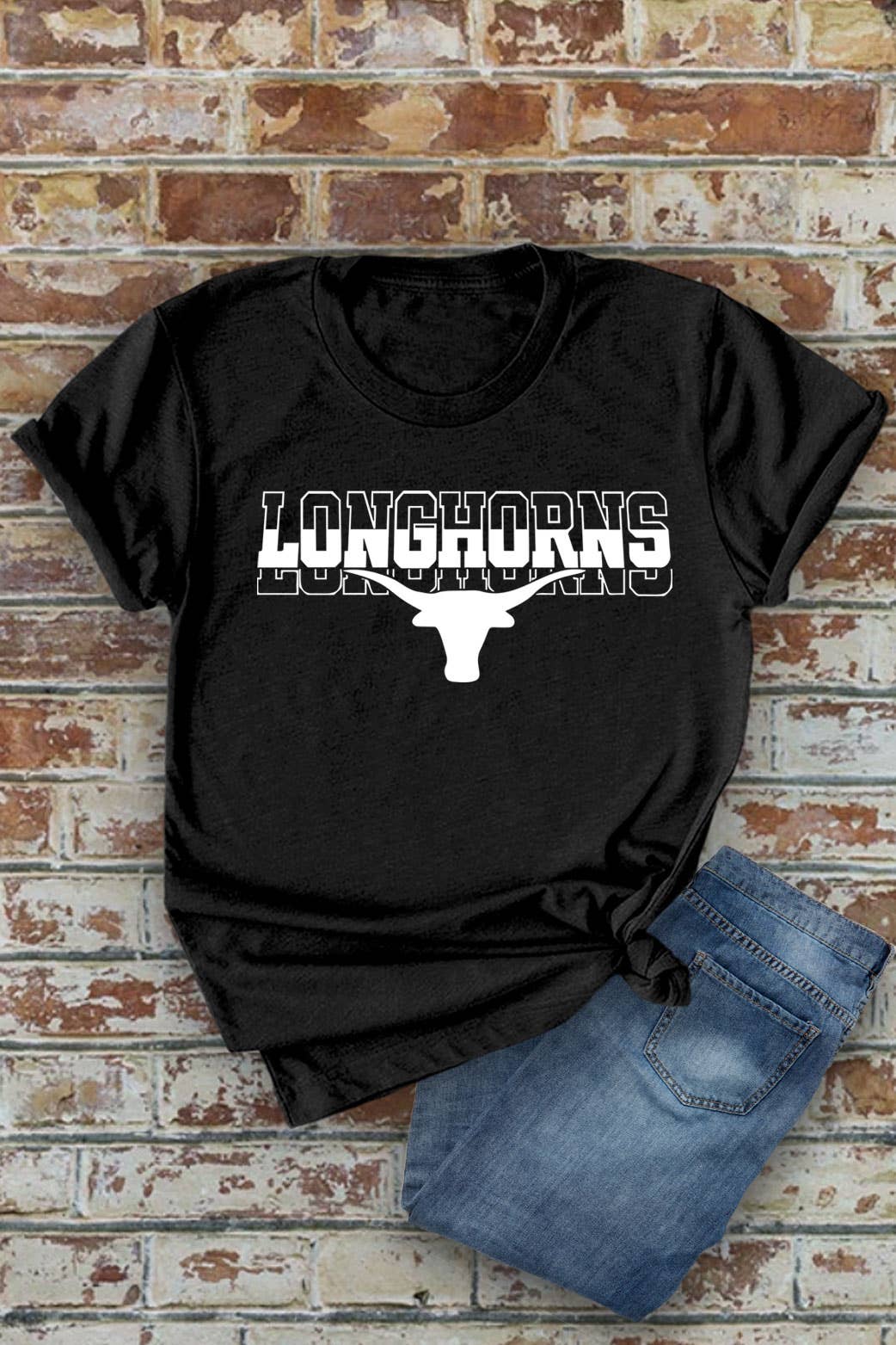Top Avenue - Wholesale Screen Printed T-Shirt - Women's - Longhorns, Western, Rodeo, Unisex Round Neck T-Shirt1