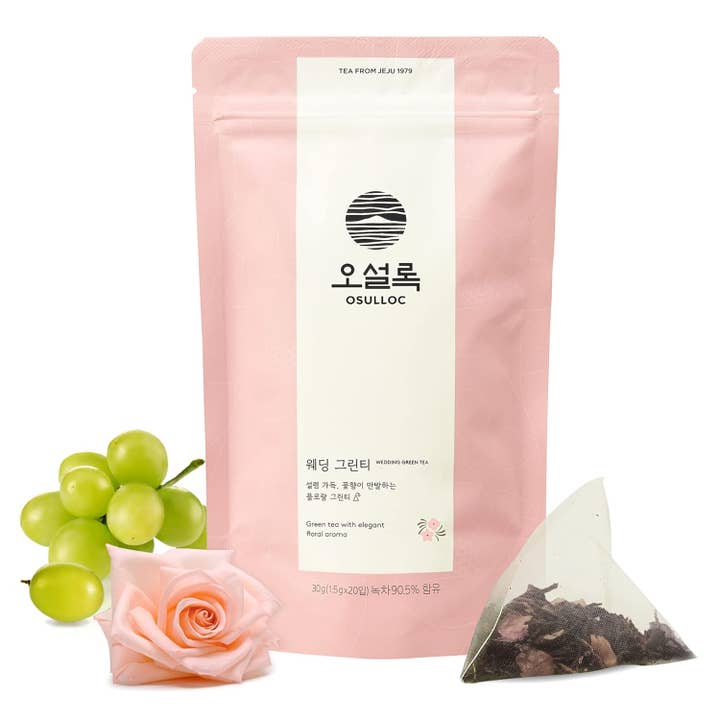 Osulloc - Wholesale Tea Bags - Premium Pyramid Tea Sachet - Wedding Green Tea 20 Count