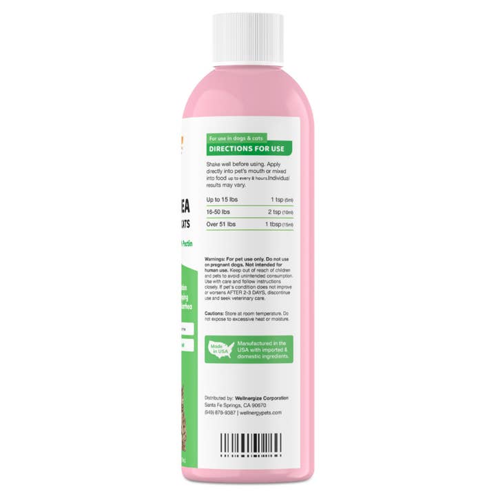 Wellnergy Pets - Wholesale Pet Supplement - Cat/Dog - Anti-Diarrhea for Dogs and Cats (Syringes included)2