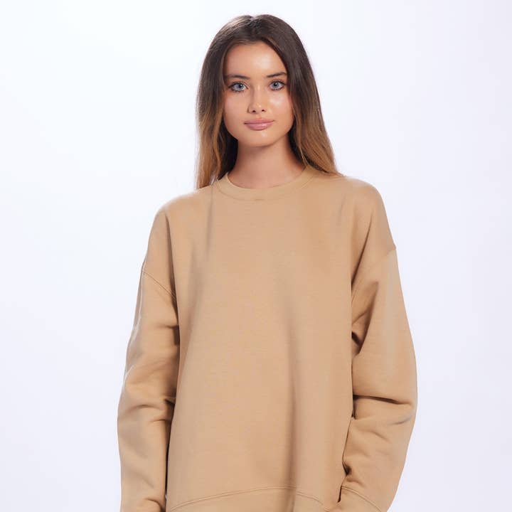 Tilpasset tekst college / oversized sweatshirt for engroshandel hos One Nine