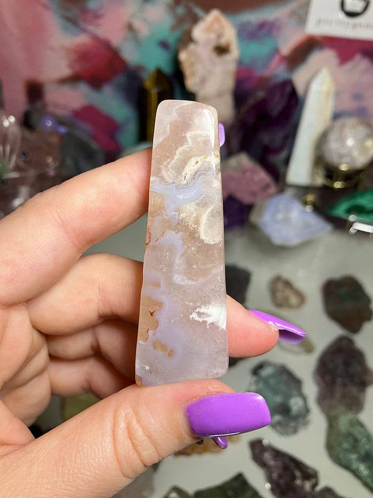 Prettygoods - Wholesale Spiritual Stone/Crystal - Flower Agate Skinny Freeform0