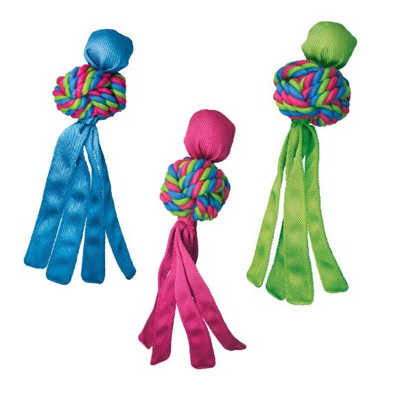 KONG® Wubba Weaves Dog Tug Toy Assorted XL for wholesale by Pet Palette Distribution