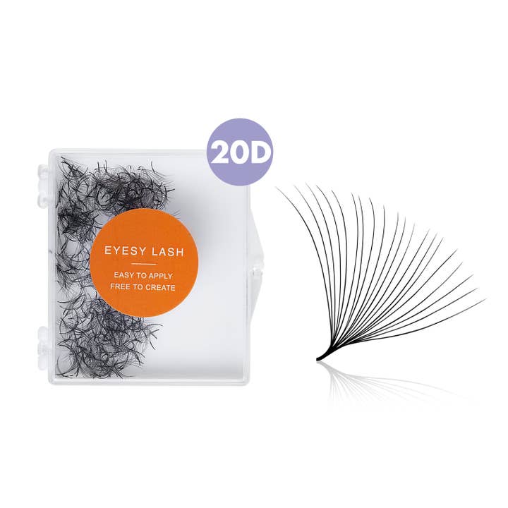 20D Promade ventilatorer | ¢3.6 /ventilator | 0.03 | 500 håndlavede fans for engroshandel hos Eyesy Lash