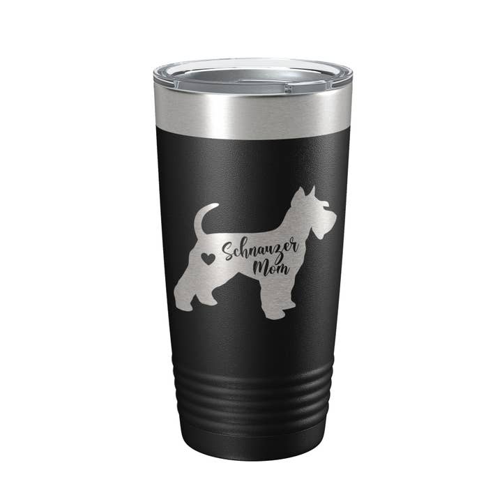 Schnauzer Mom Tumbler Dog Travel Mug Gift Insulated Laser Engraved Coffee Cup 20 oz for wholesale by CarveBright