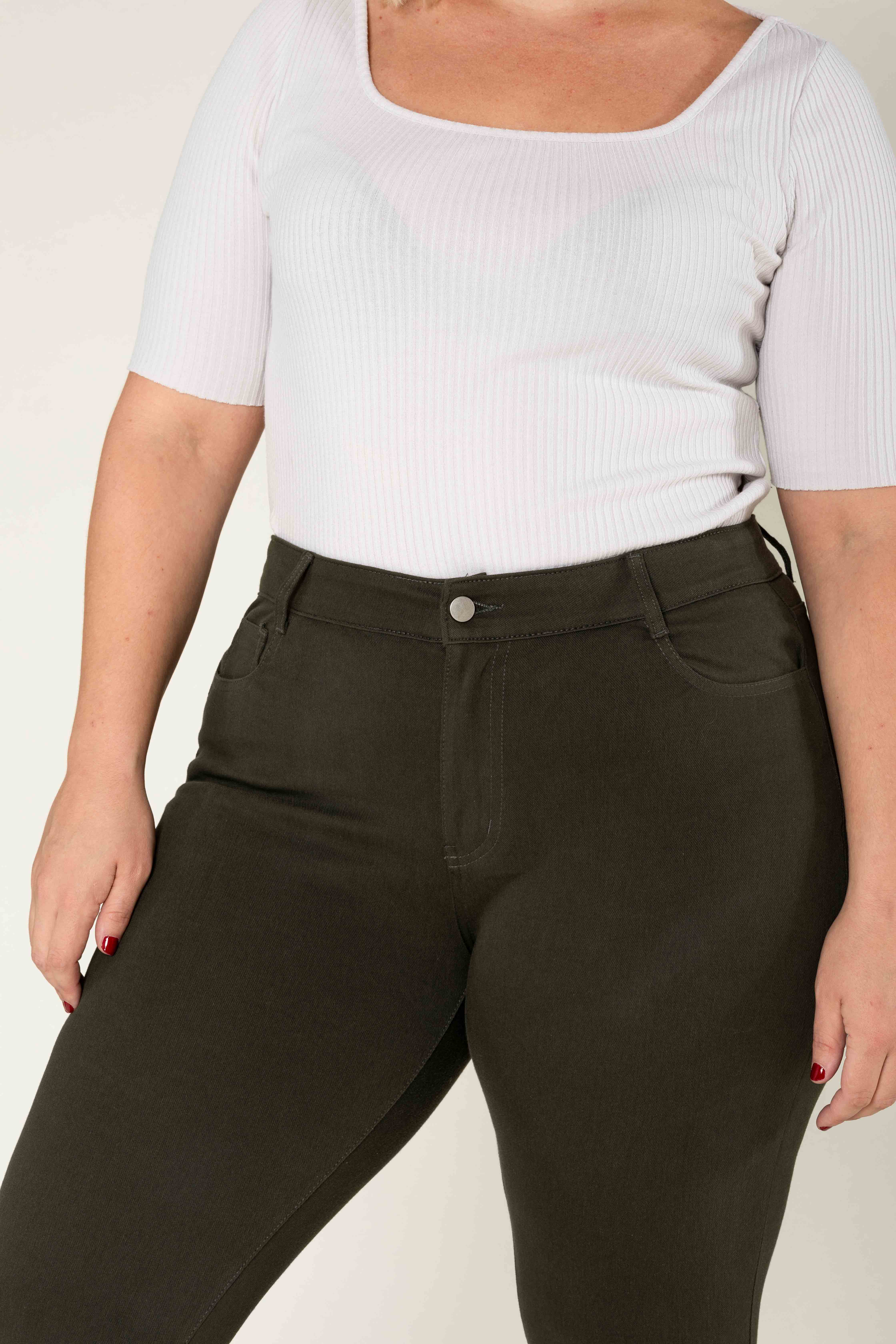 Nina Carter - Wholesale Fashion Leggings - Women's - Curve plus size stretch Legging/Jegging with Zip A0058