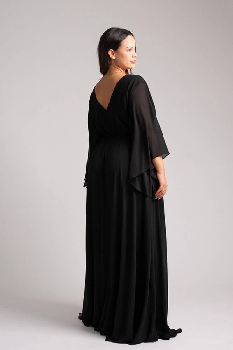 Eva & Lola - Epsilonn - Wholesale Gown - Women's - HM2290QS - Long fluid dress plus sizes1