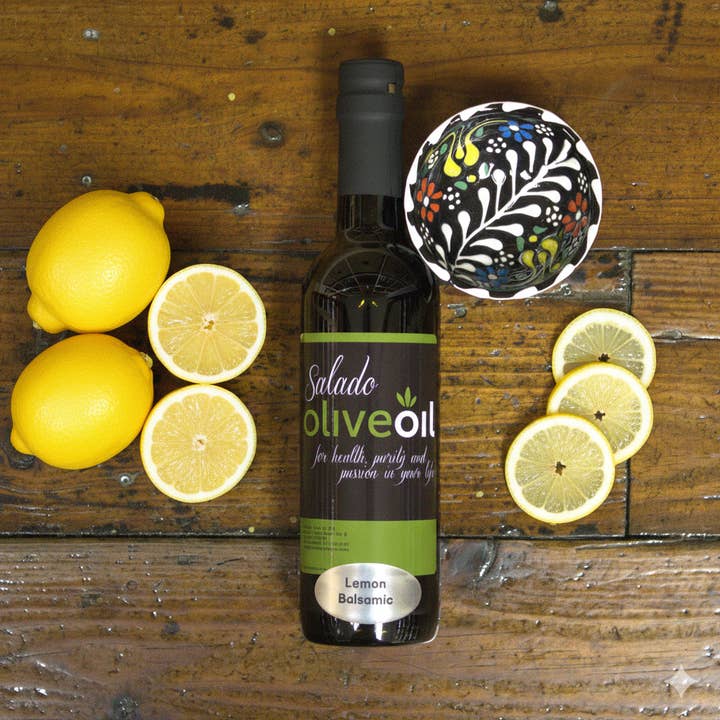 Lemon Balsamic Vinegar for wholesale by Salado Olive Oil Company
