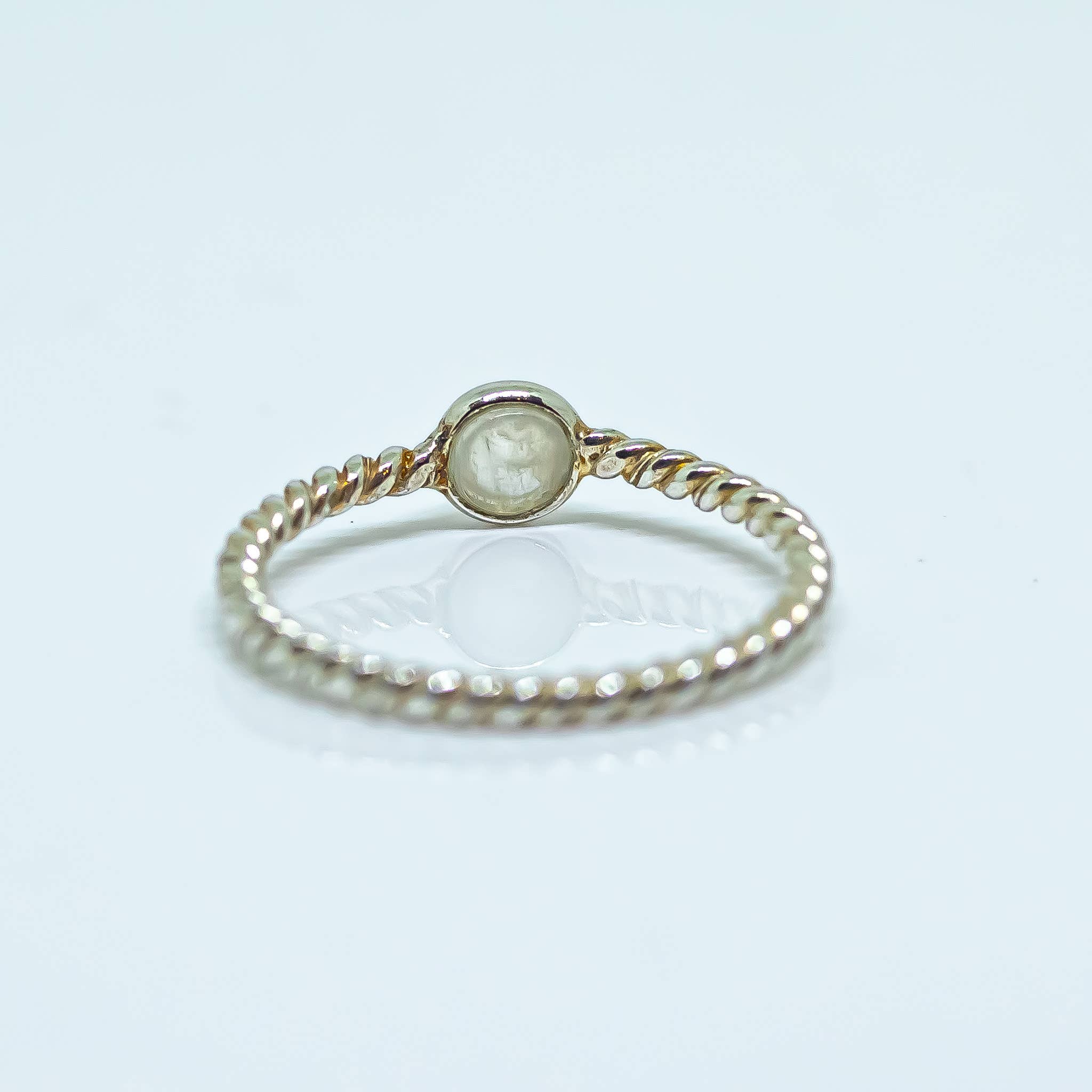 Quasar Gems USA - Venta al por mayor Anillos solitarios - Anillo de piedra preciosa de labradorita en plata de ley 9251