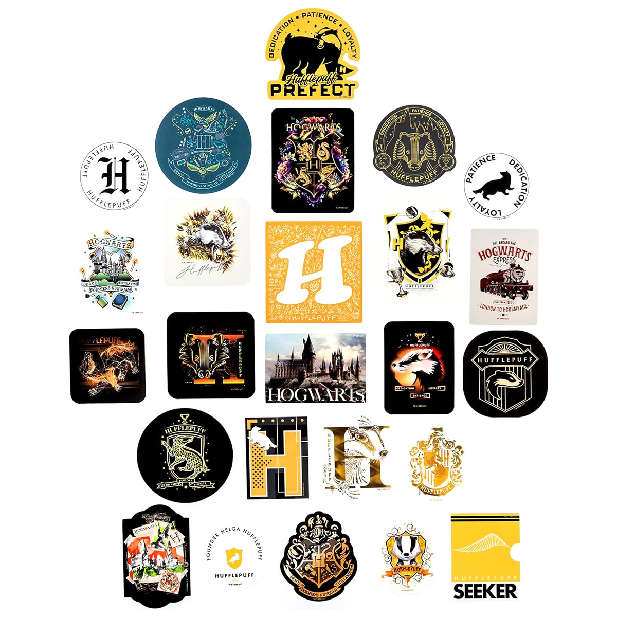 Conquest Journals - Wholesale Sticker - Harry Potter Hufflepuff Decals (60-Pack)4