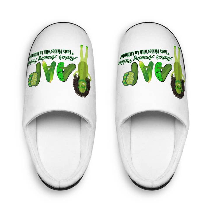 Pantofole da uomo, I fantastici sottaceti di Aliska per gli amanti dei sottaceti, scarpe invernali da interno, scarpe da casa per lui, comode slip-on per uomo, regalo per sottaceti. per la vendita all'ingrosso da parte di Aliska's Amazing Pickles