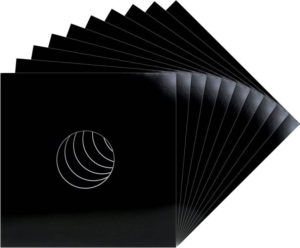 Square Deal Recordings & Supplies - Vendita all'ingrosso Accessori musicali - Copertine di ricambio per dischi in vinile LP da 30,5 cm, nere con foro