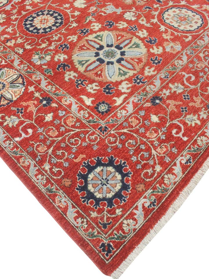 Aria Hadia Rust/Blue Rug, 7'11" x 10'2" for wholesale by Noori Rug