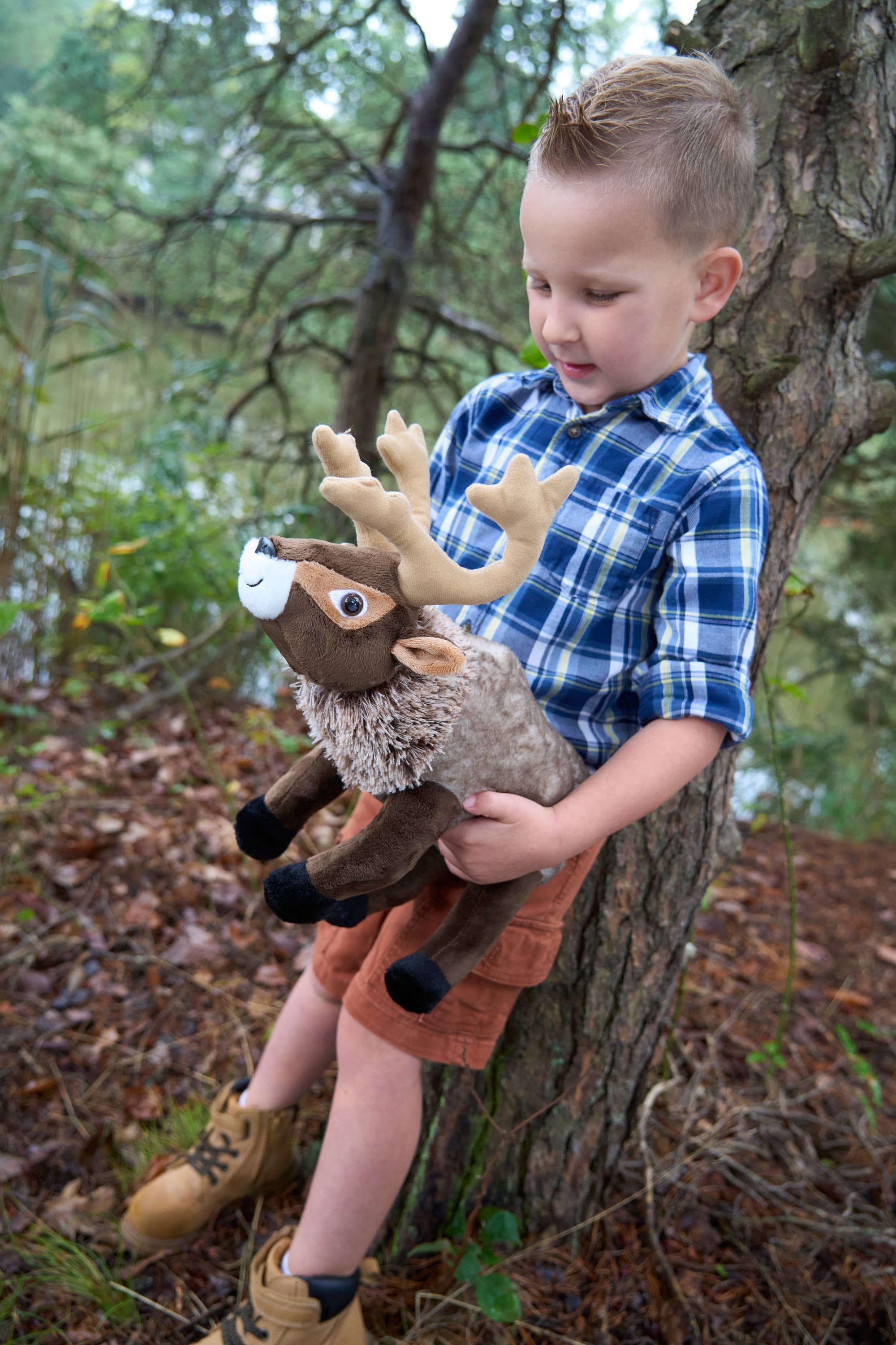 The Petting Zoo - Wholesale Stuffed/Plush Toy - Kids & Baby - 12" (32cm) Winter Reindeer Holiday Wild life3