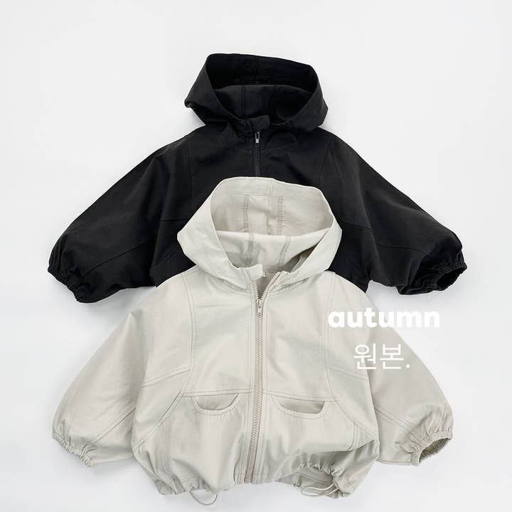 Kids Hooded Lightweight Windbreaker Jacket for wholesale by shoplittleswan