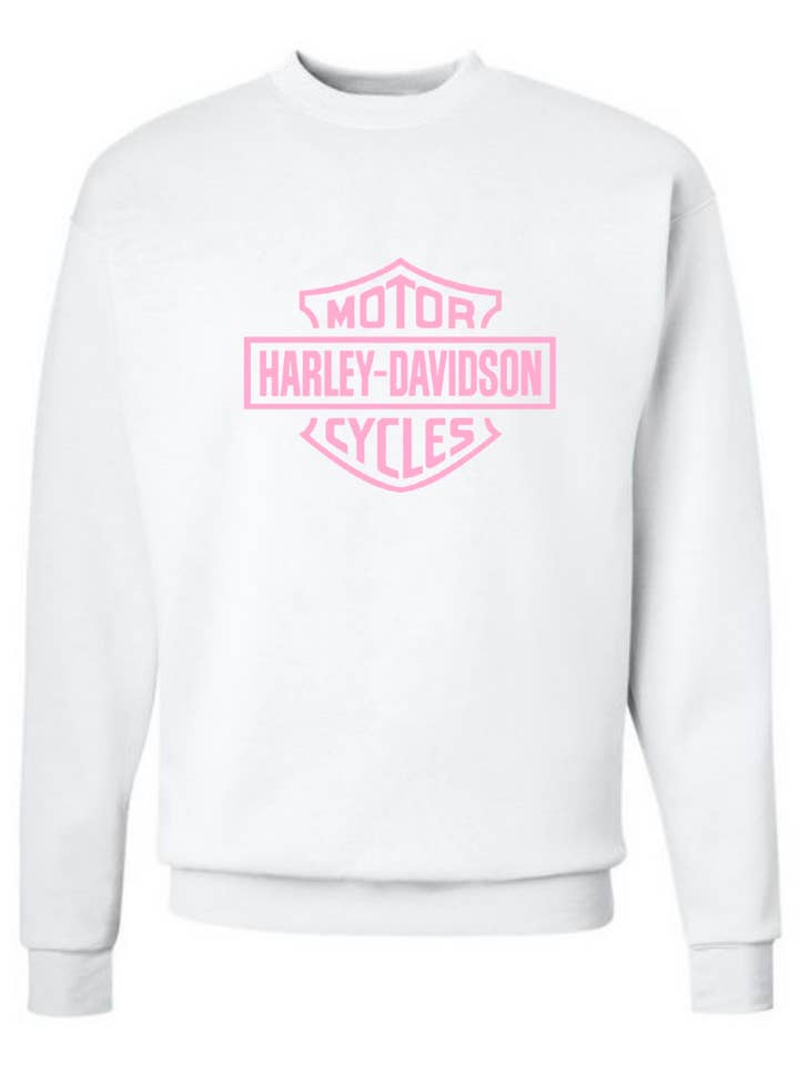 HARLEY GIRL CREWNECK SWEATSHIRT for wholesale by Cozy Drip Clothing