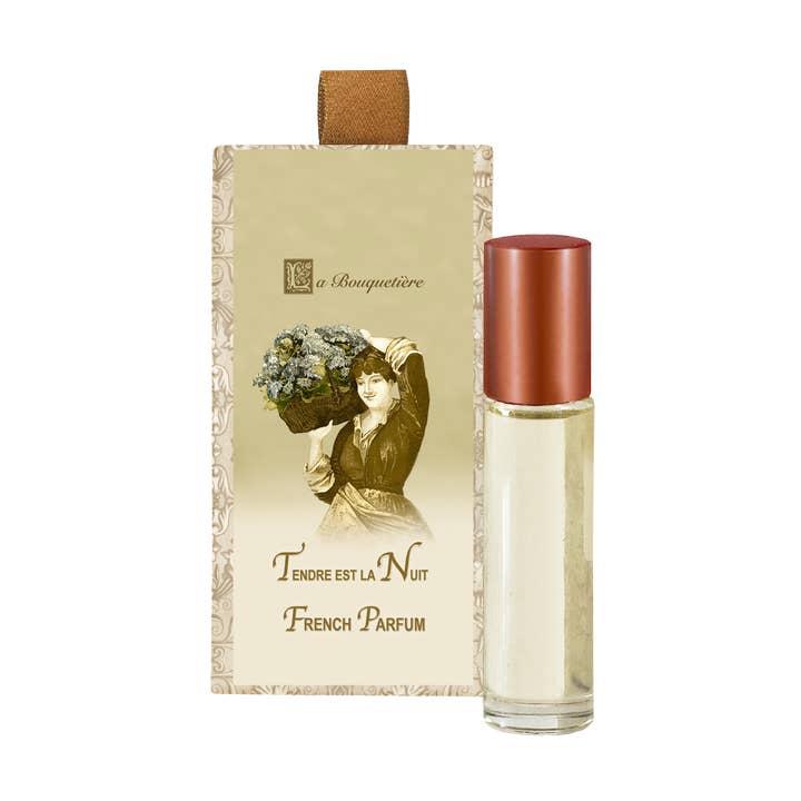 Parfum français Tendre est la Nuit 10 ml. Rouler sur pour la vente par La Bouquetiere French Collections