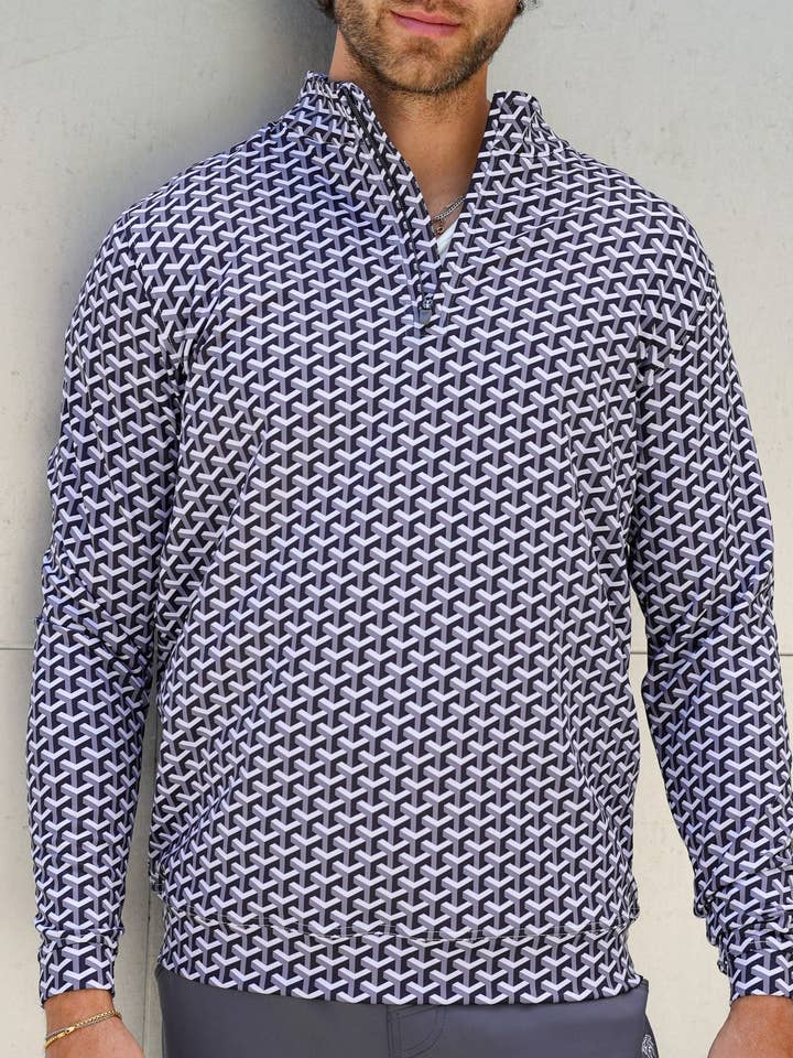 USA Palm - Wholesale Sweatshirt - Unisex - Cloud 1/4 Zip44