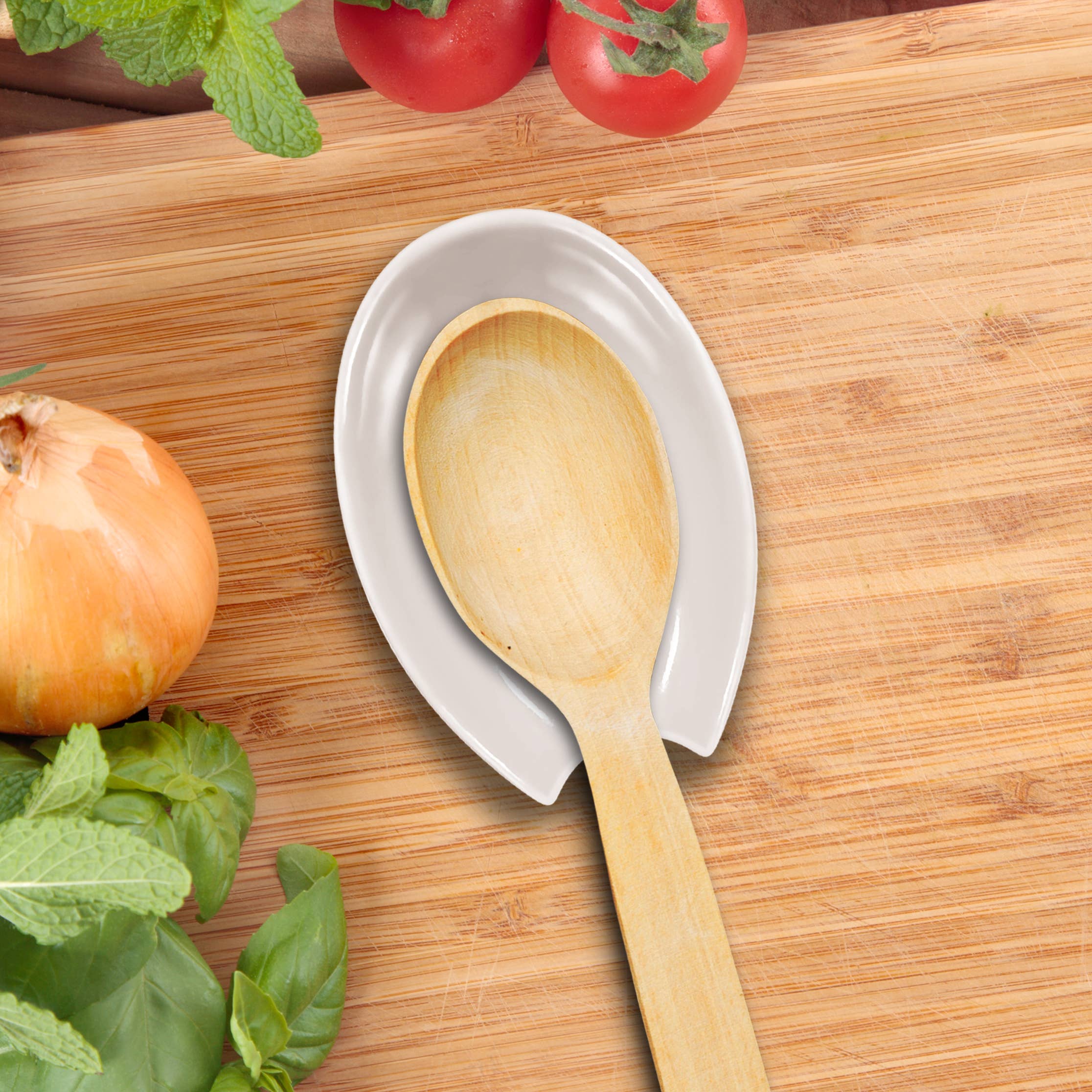 Oggi - Wholesale Spoon Rest - Spoon Rest - Spooner Ceramic (5.25" x 3.5")17