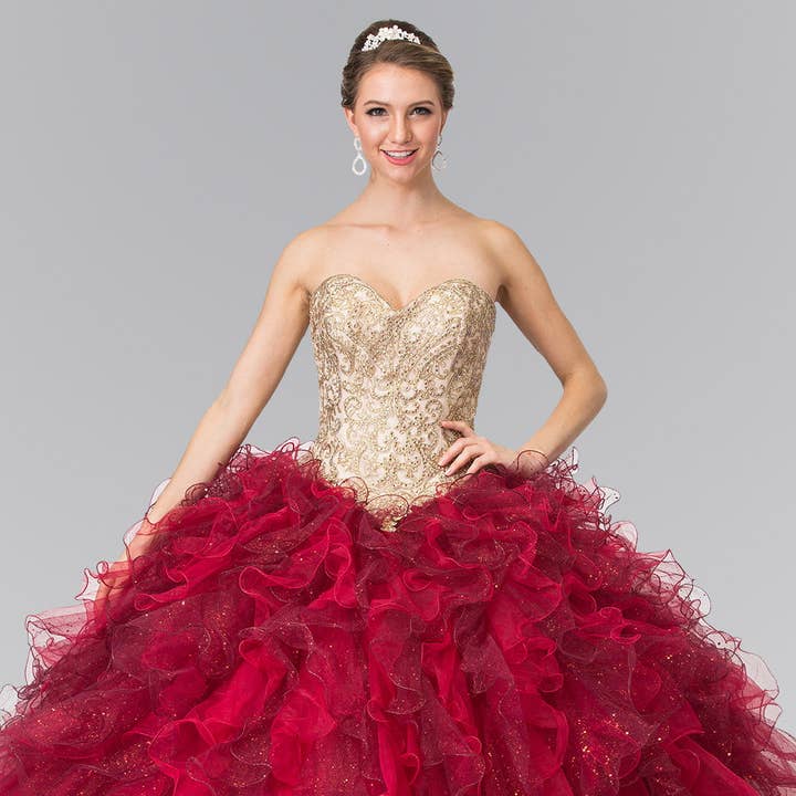 Beads Embellished Embroidery Tulle Ruffled Quinceanera Dress with Bolero and other Purchase Wholesale quinceanera decorations. Free Returns & Net 60 Terms on Faire trending on Faire.