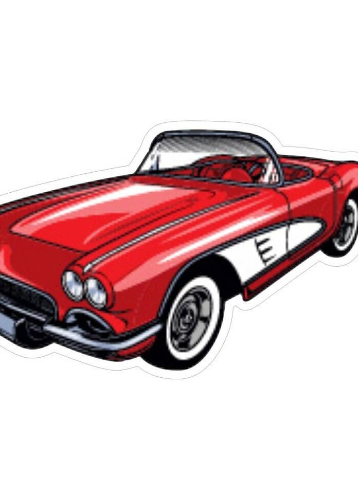 Adesivo convertibile Corvette, adesivi per auto d'epoca per la vendita all'ingrosso da parte di Sakura Design Gallery