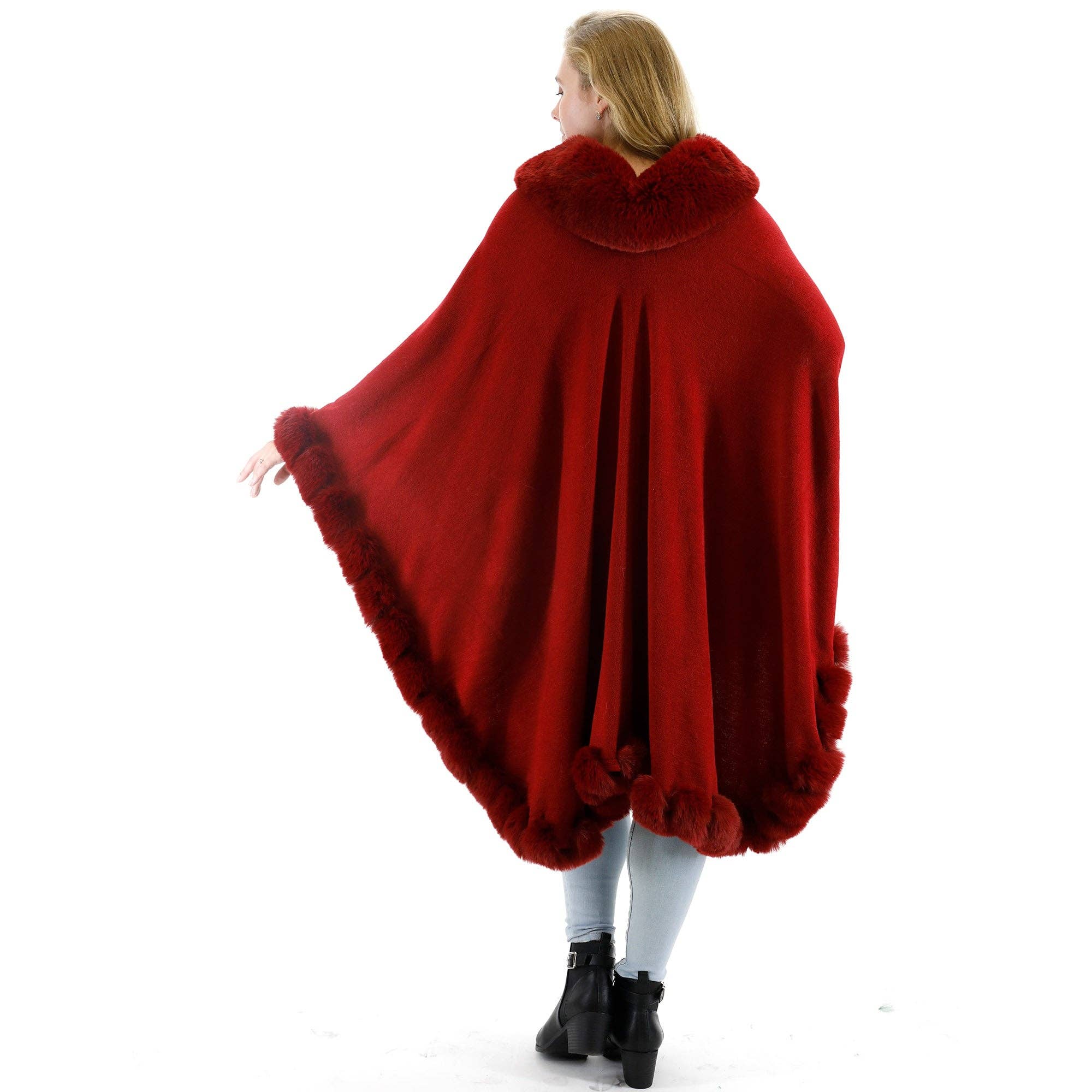 TAPA fashion – Engroshandel Pels-/kunstpelsfrakke - Dame – Ensfarvet pels sjal SW3719 (3 stk)36