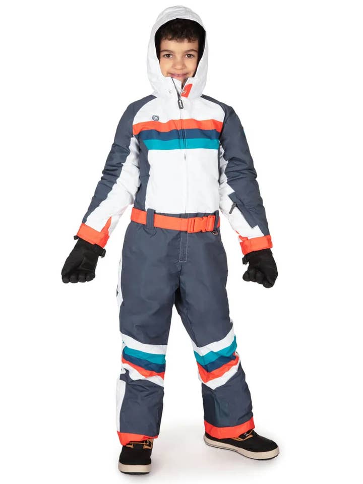 Traverse snödräkt för barn - Färgblock ungdomsskiddräkt för wholesale av Tipsy Elves