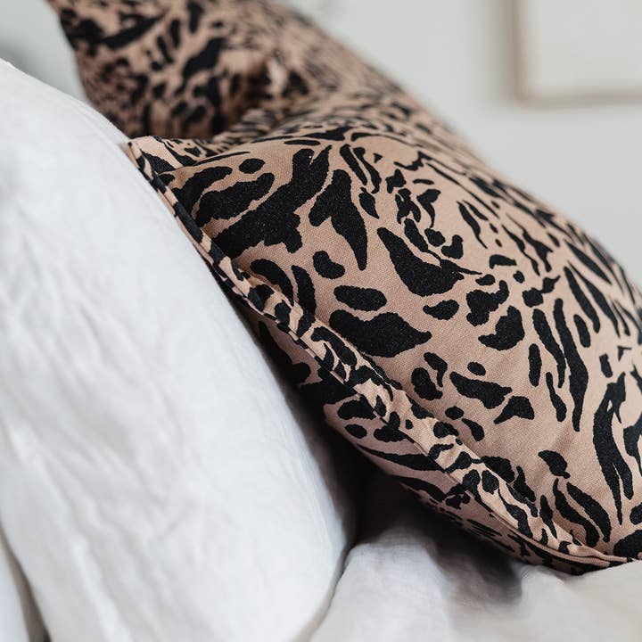 FROM ZION - Wholesale Throw pillow cover - ☁️Border Fleece Cushion Cover - Desert Bamboo1