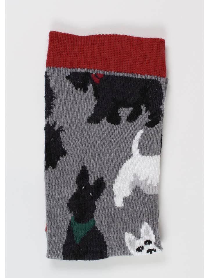 Smiling Faces - Wholesale Socks - Women's - Scottie Dog - Women's Bamboo Socks1