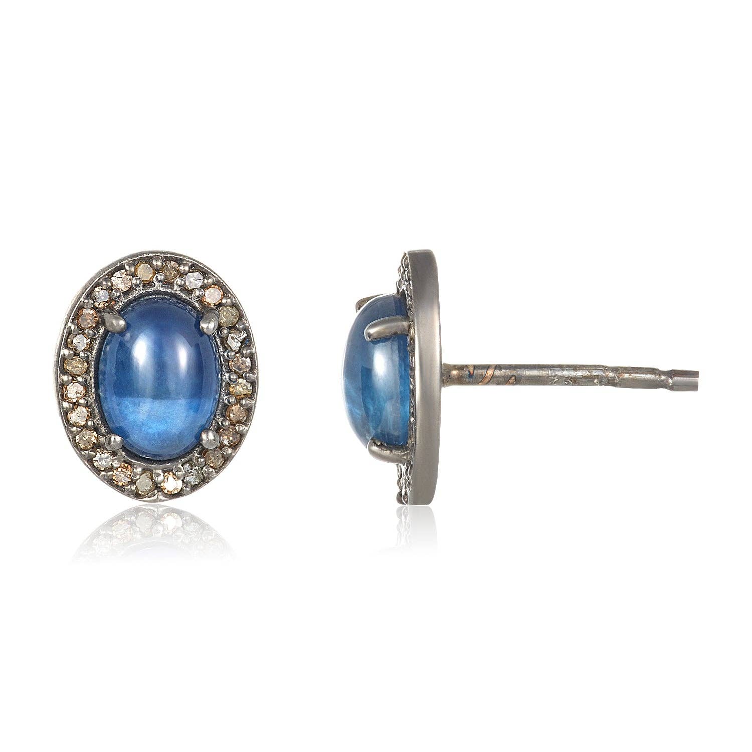 Mabel Chong – Brincos de pino por atacado – Pregos de diamante de cianita1