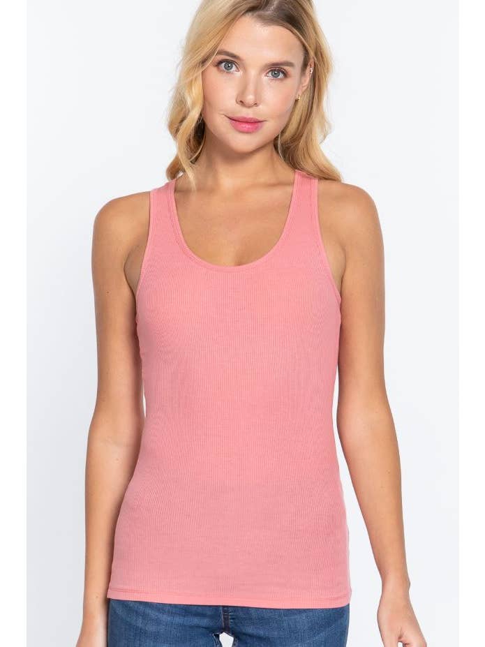 BLUE AGE - Wholesale Tank Top - Women's - RACERBACK RIB TANK TOP12