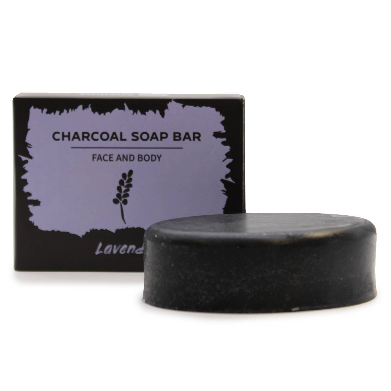 Ancient Wisdom - Wholesale Bar Soap - Charcoal Soap 85g - Lavender1