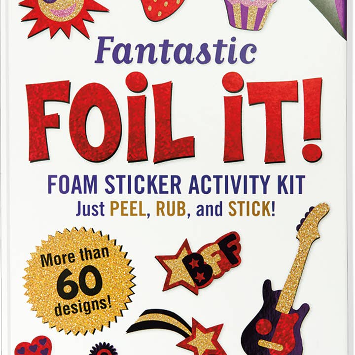 Peter Pauper Press - Wholesale DIY Craft Kit - Kids - Fantastic Foil It! Foam Sticker Activity Kit