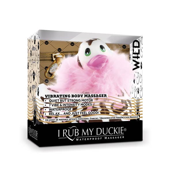 It's the BOMB® - Wholesale Sex Toy - 3 Pink Panther Ducks w/Boa I Rub My Duckie Massager Vibrator3