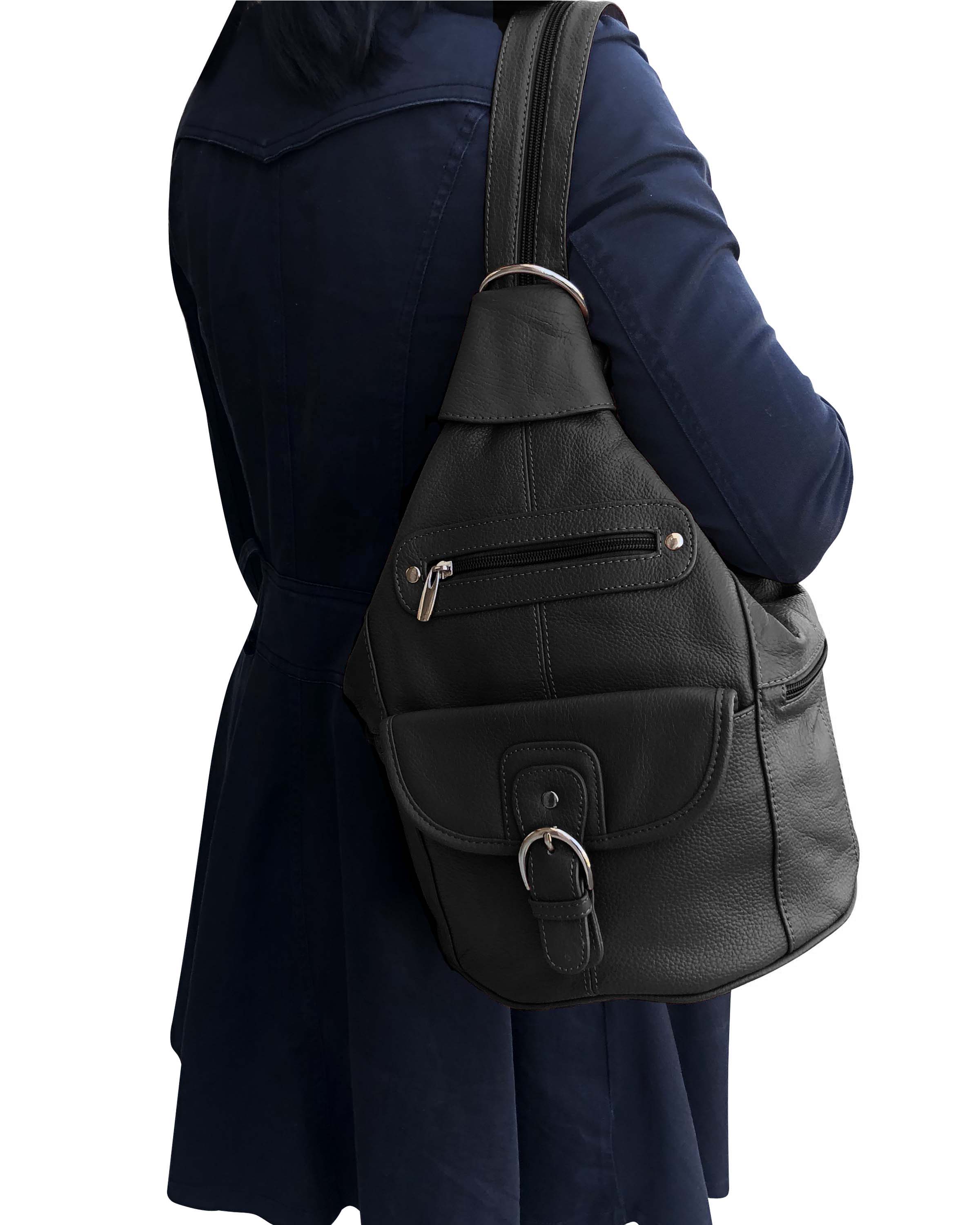 Roma Leathers, Inc. - Wholesale Backpack - Women's - 3611A cowhide leather back pack6