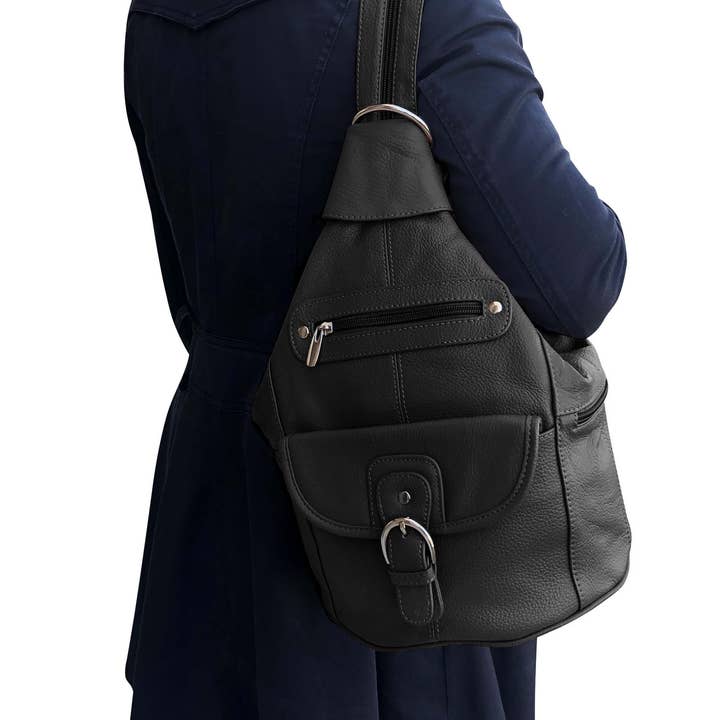 Roma Leathers, Inc. - Wholesale Backpack - Women's - 3611A cowhide leather back pack6