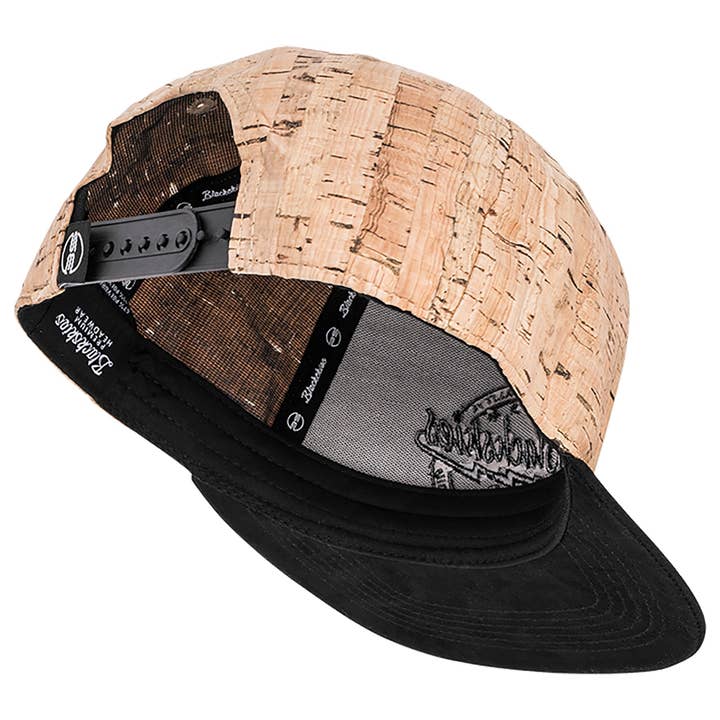 Blackskies - Wholesale Flat-brimmed cap – Men's - Nature Snapback Cap - Cork-Suede2