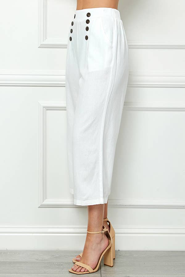 Veracci - Venta al por mayor Pantalones - Mujer - Pantalones cortos marineros de lino2