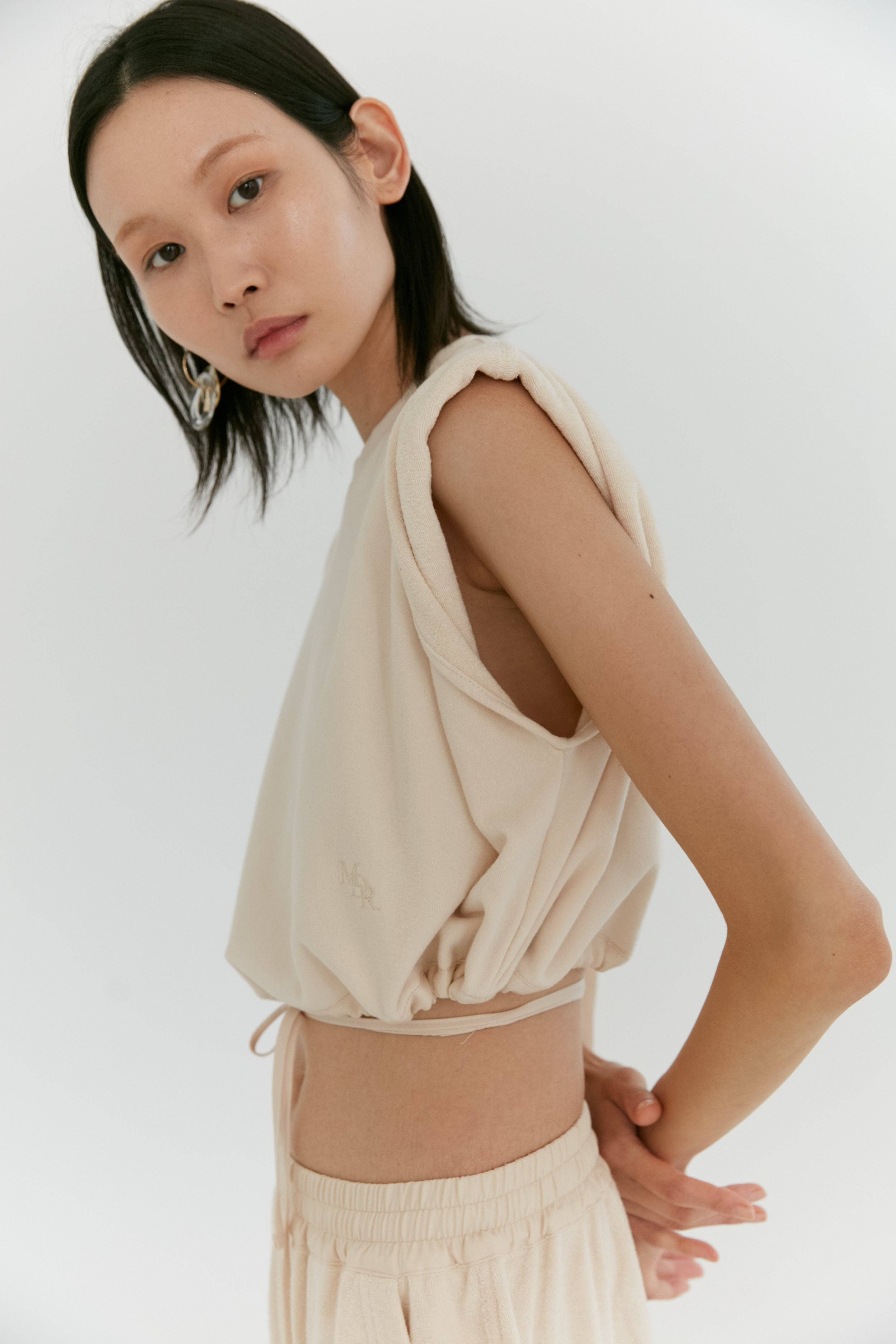 Maison des Rêves New York – wholesale Stickad topp - Dam – Terry Backed Jersey Rullad Ärm Topp10